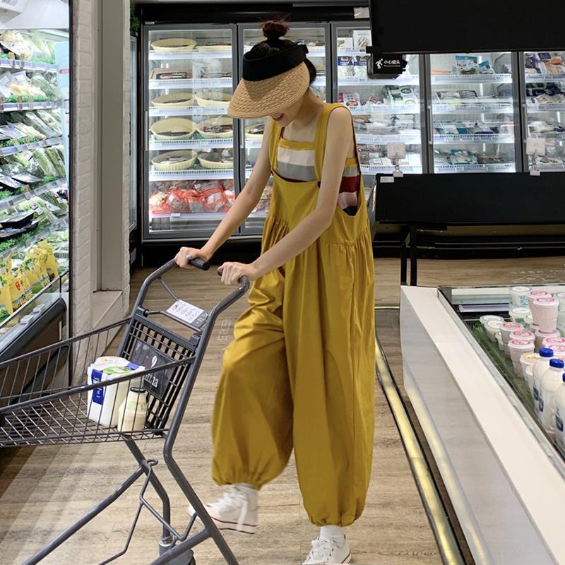 Quần Yếm Dáng Rộng Phong Cách Phương Tây Thời Trang Xuân Hè Mới