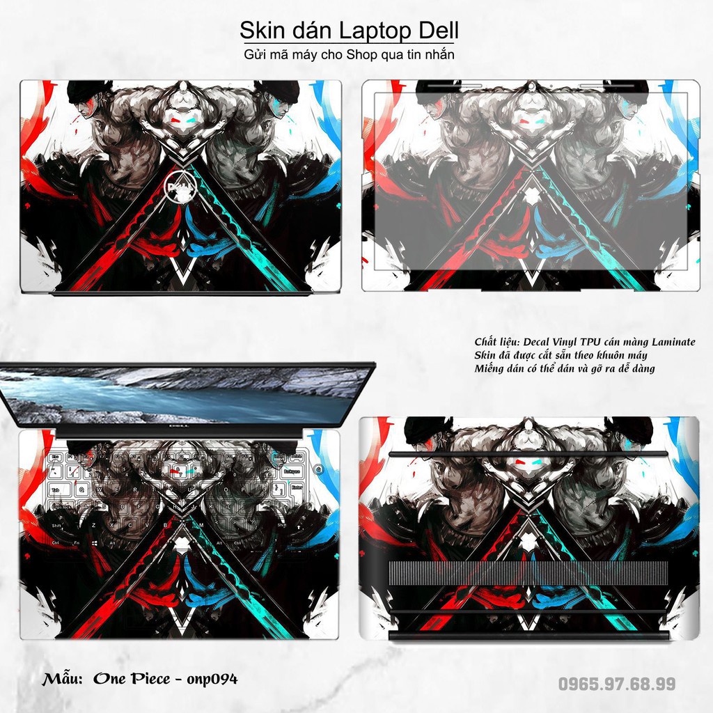 Skin dán Laptop Dell in hình One Piece nhiều mẫu 9 (inbox mã máy cho Shop)