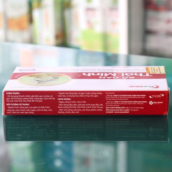Bổ Gan Thái Minh, hỗ trợ giúp thanh nhiệt, giải độc và bảo vệ gan (hộp 20 viên)