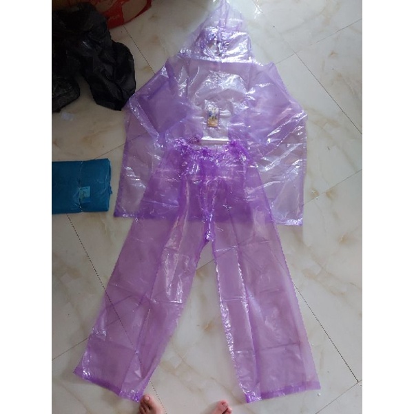Bộ áo mưa bảo hộ nhựa dẻo chất dày [ Mặc đi mưa và làm đồ bảo hộ ]
