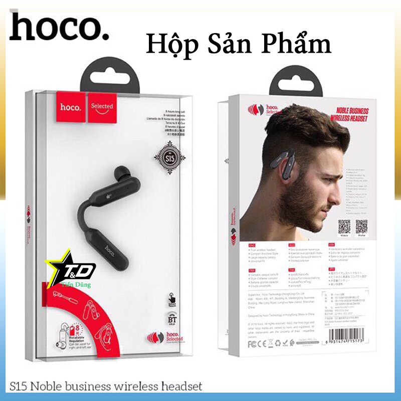Hoco. S15 tai nghe Bluetooth 5.0 hoco S15 pin trâu xoay 180 độ
