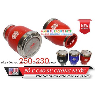 PÔ E cao su chống nước pô e xe máy