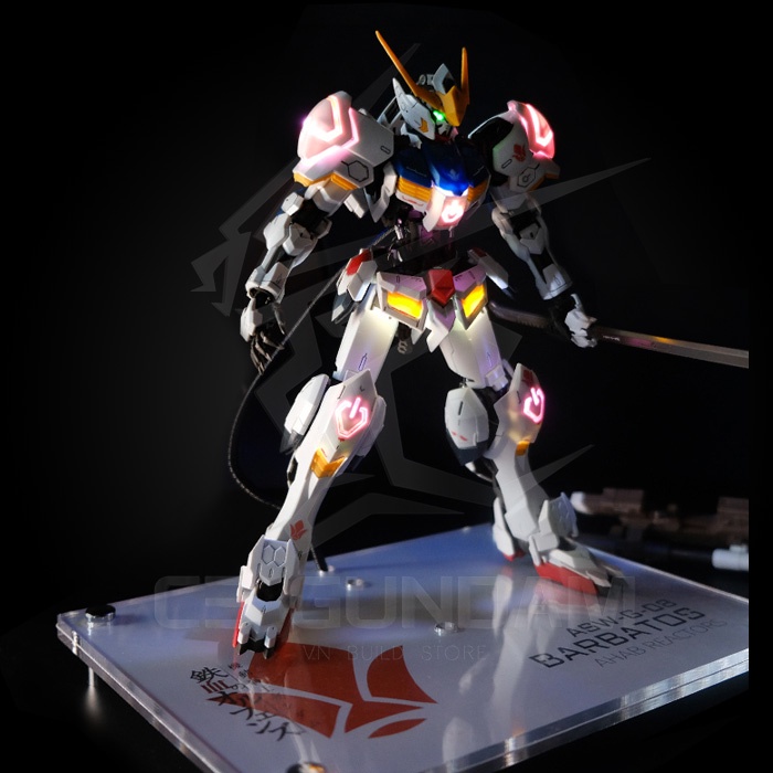 PHỤ KIỆN MÔ HÌNH GUNDAM KOSMOS LED + MUSIC EFFECT &amp; EXCLUSIVE TEKKADAN BASE FOR BANDAI MG 1/100 BARBATOS GUNDAM