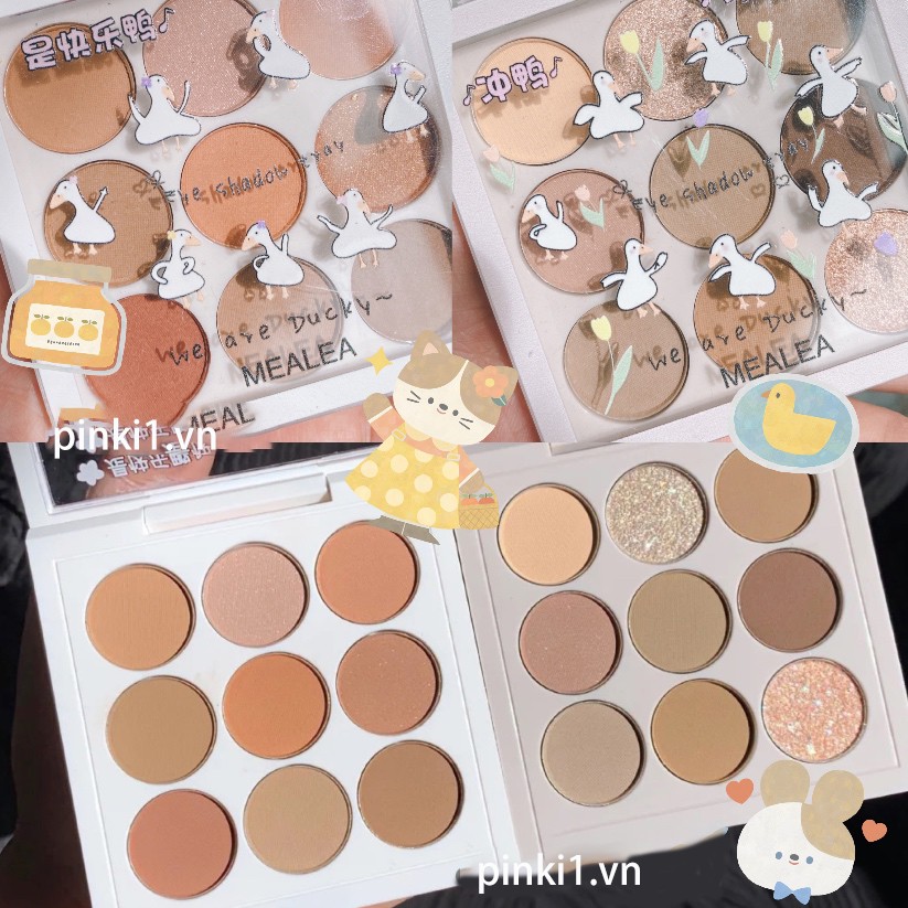 (Hàng Mới Về) Bảng Phấn Trang Điểm Mắt 9 Ô Màu Lâu Trôi Chống Thấm Nước | BigBuy360 - bigbuy360.vn