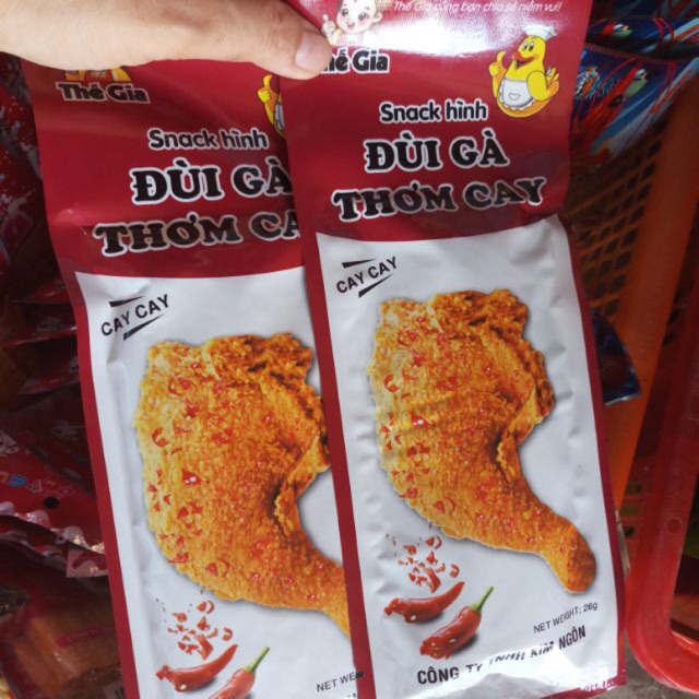 Tăm cay đùi gà ( 30 gói một bịch )