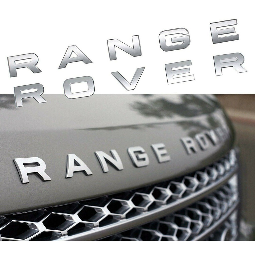 LOGO chữ nổi DISCOVERY , RANGE ROVER , trang trí nắp CAPO