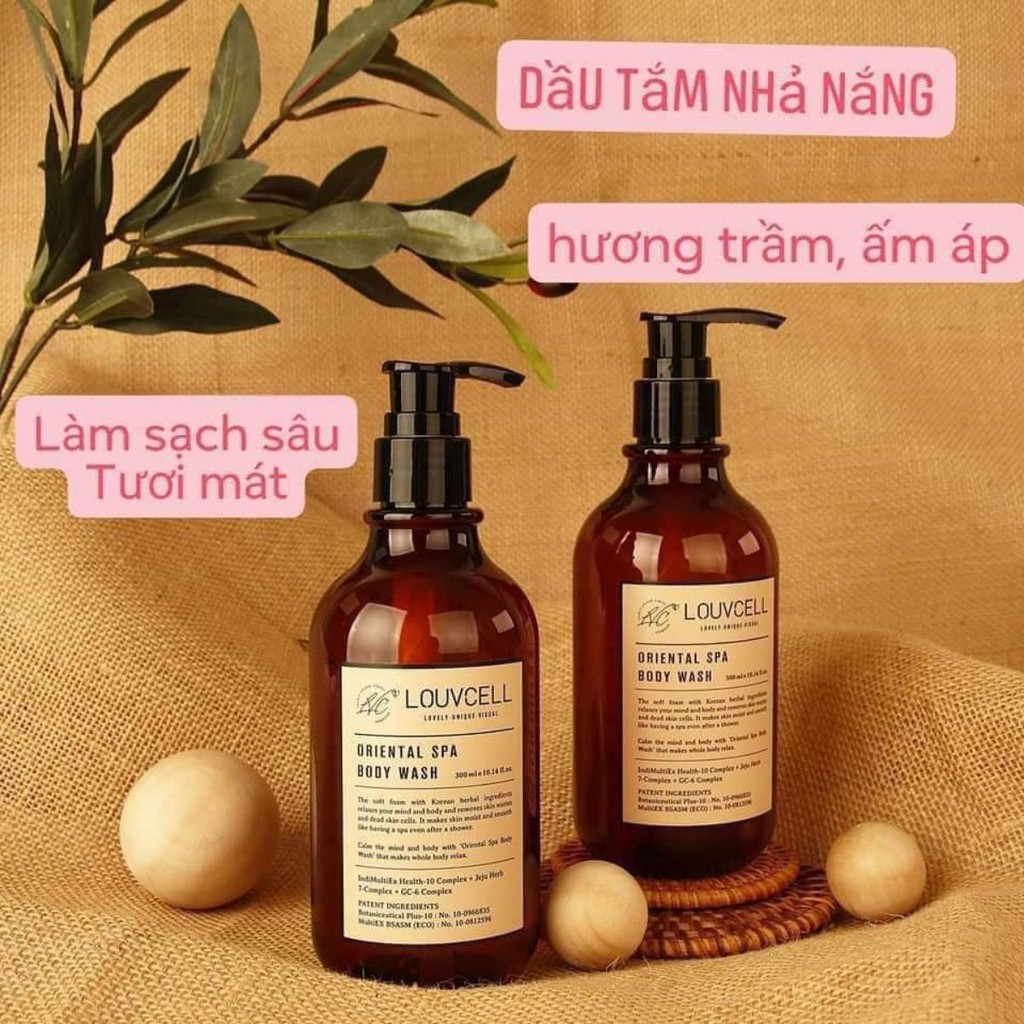 SỮA TẮM / Dầu Tắm Đông y Nhả Nắng Louvcell Oriental Spa Body Wash 300 ML