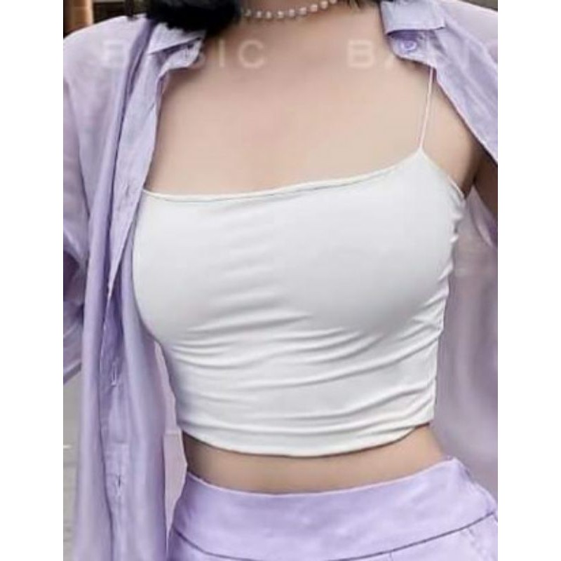 Áo 2 dây croptop 2 lớp Ally