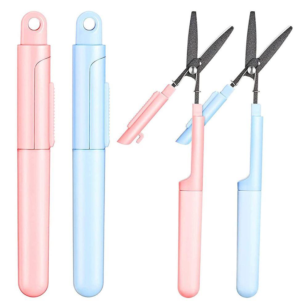 PISTA Kéo Cắt Biến Hình Mini Bằng Nhựa Kèm Vỏ Bọc Tiện Dụng