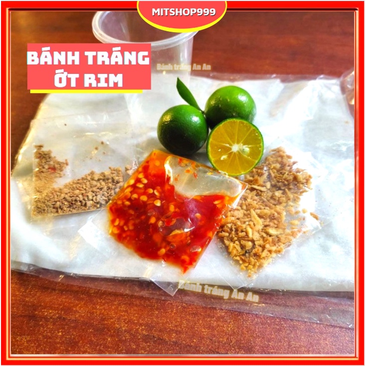 Bánh Tráng Phơi Sương Tắc Trộn Ớt Rim Tây Ninh Muối Nhuyễn Sate Sa Tế ANANFOODS 50gr OTRIM+SATE