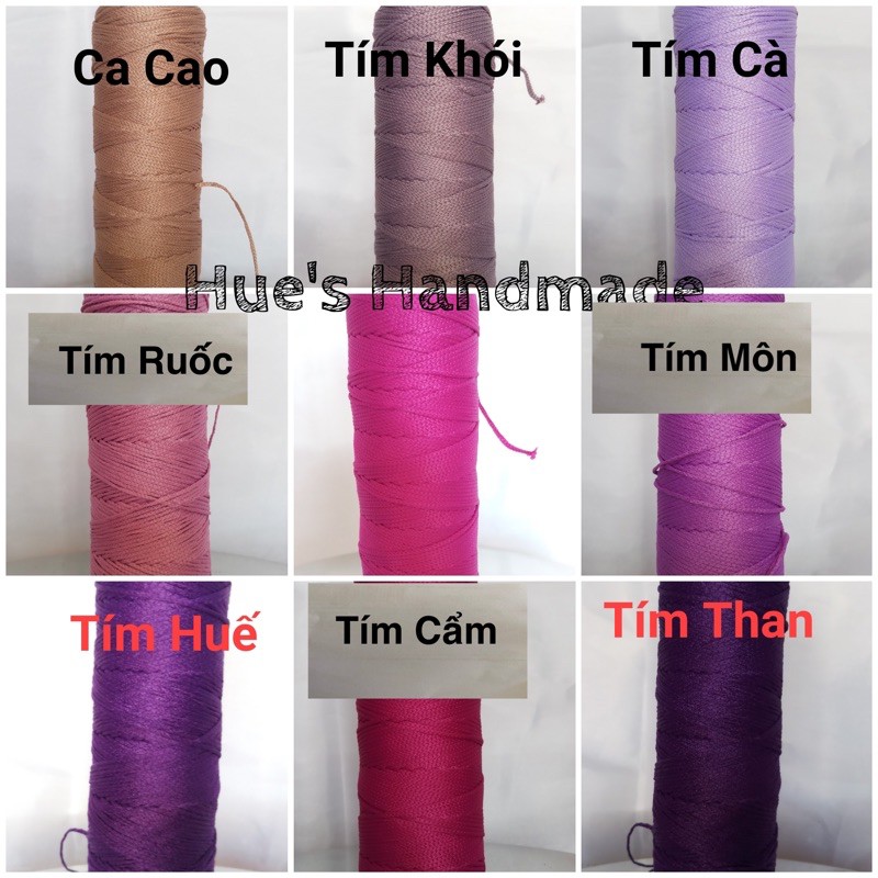 Sợi Dệt Cotton Ống - Sợi Dệt - Sợi Móc Mũ - Sợi Móc Túi - Sợi Dệt Cotton (125g đã trừ lõi)