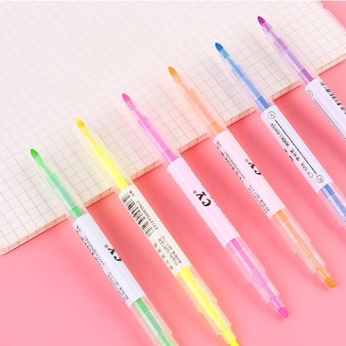 SET 6 CÂY Bút Dạ Đánh Dấu Highlight Nhiều Màu Đẹp