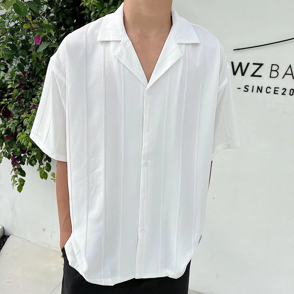 Áo Thun Dệt Kim Tay Ngắn Màu Trơn Đơn Giản Thời Trang Hàn Quốc Cho Nam