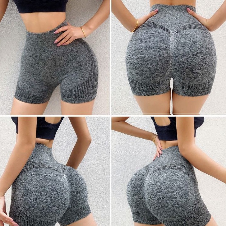 Quần tập gym nữ ngắn | quần chun mông tập gym yoga nữ Naqi chính hãng QCM04