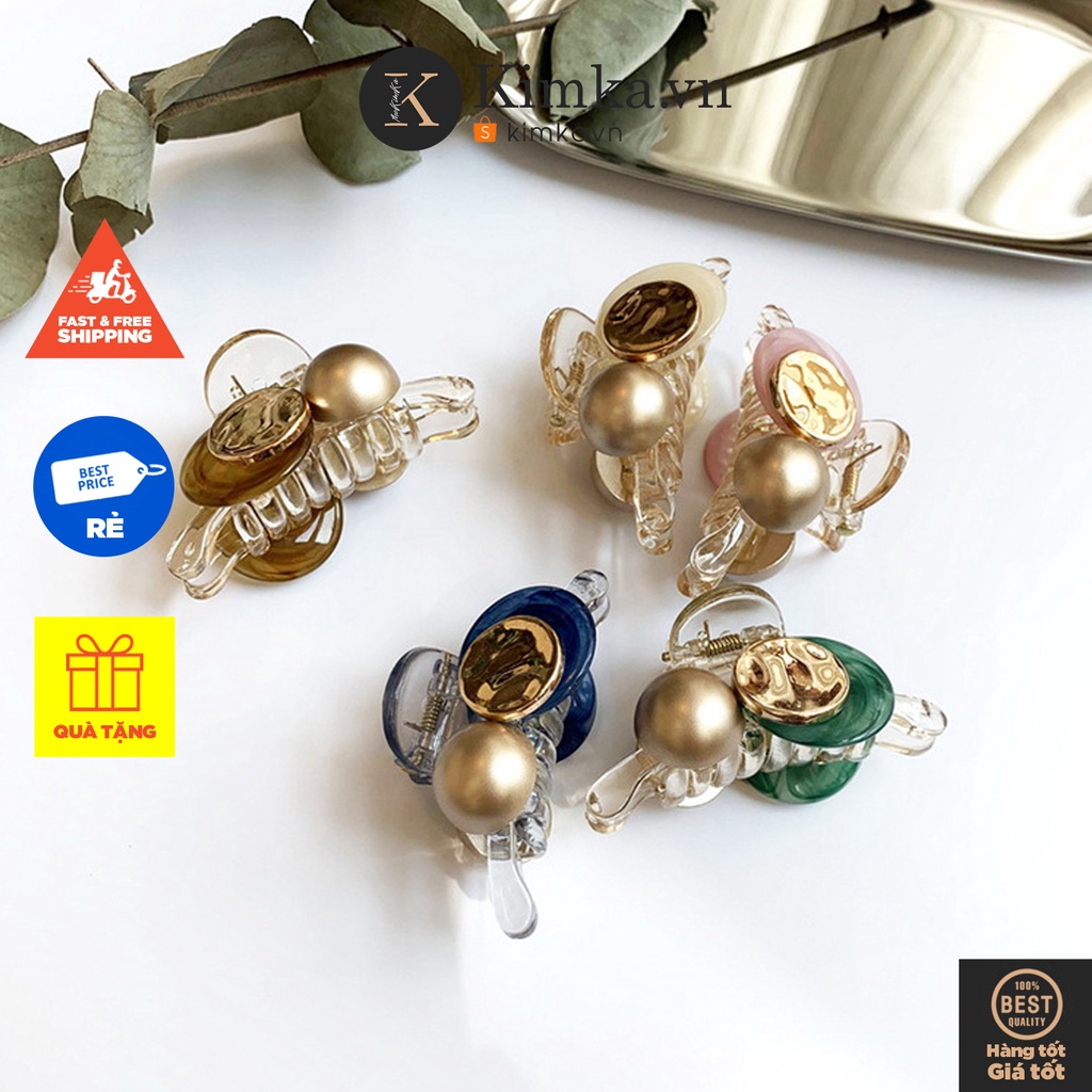 (0467) Cặp Tóc Nhựa Nhỏ Hình Học Sáng Tạo Nổi Bật