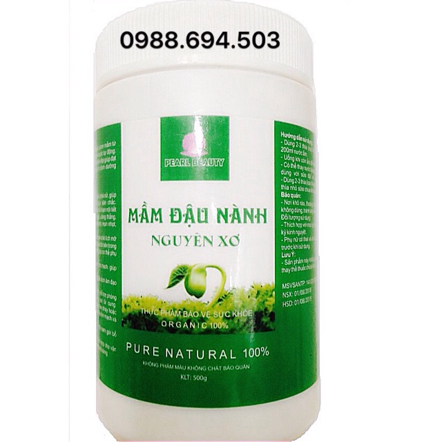 Mầm đậu nành nguyên xơ 0,5kg