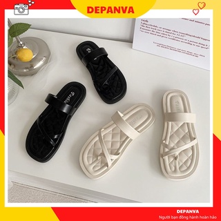 Dép nữ xỏ ngón quai chéo đi biển DEPANVA XN001