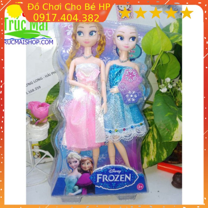 [SIÊU SALE] đồ chơi trẻ em bộ đôi búp bê Frozen khớp cao cấp ✅  Đồ Chơi Trẻ Em HP