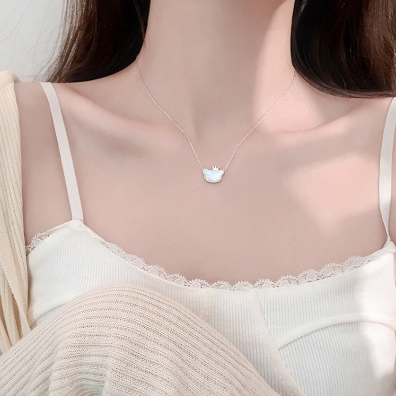 Vòng cổ hàn quốc trắng hoạt hình gấu nữ vòng cổ thời trang tính khí vòng cổ nữ