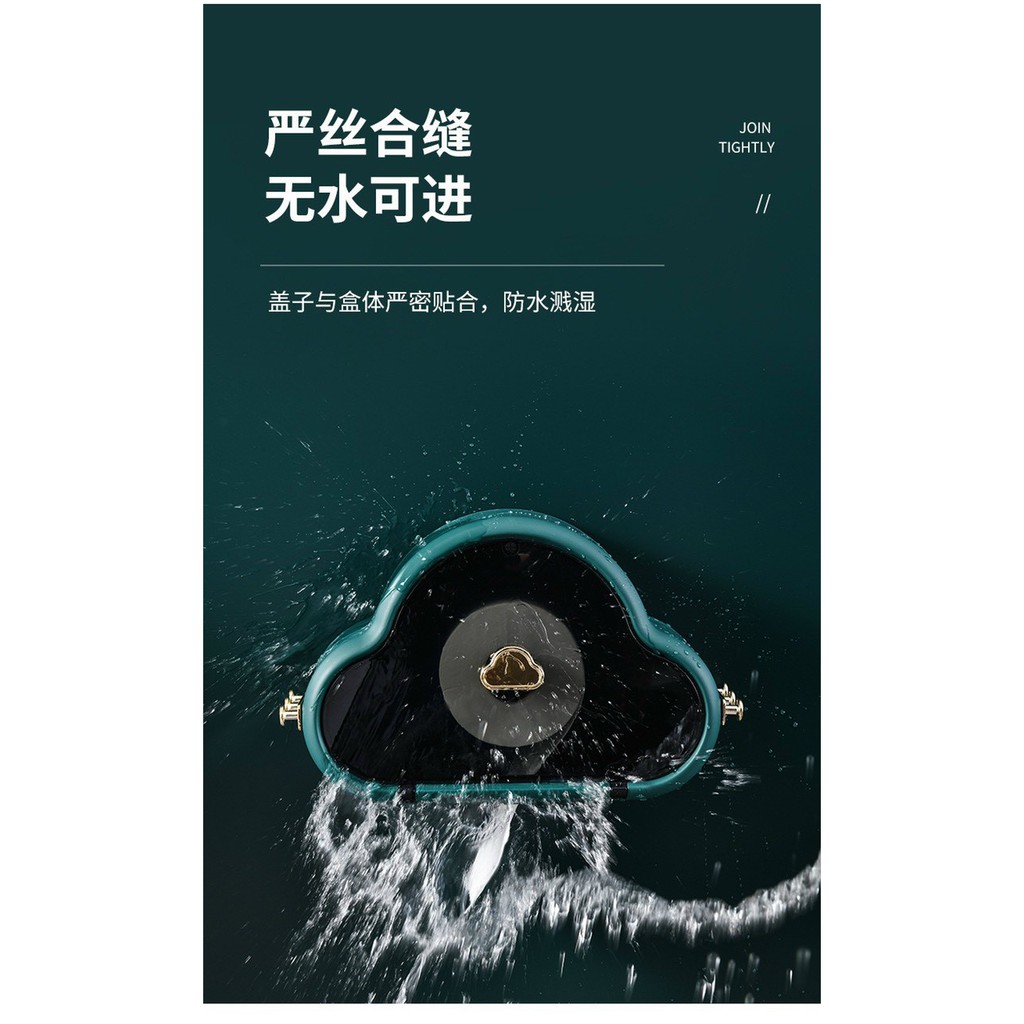 Kệ Đựng Khăn Giấy Treo Tường Hình Đám Mây- Hộp đựng giấy , mỹ phẩm đa năng tiện dụng