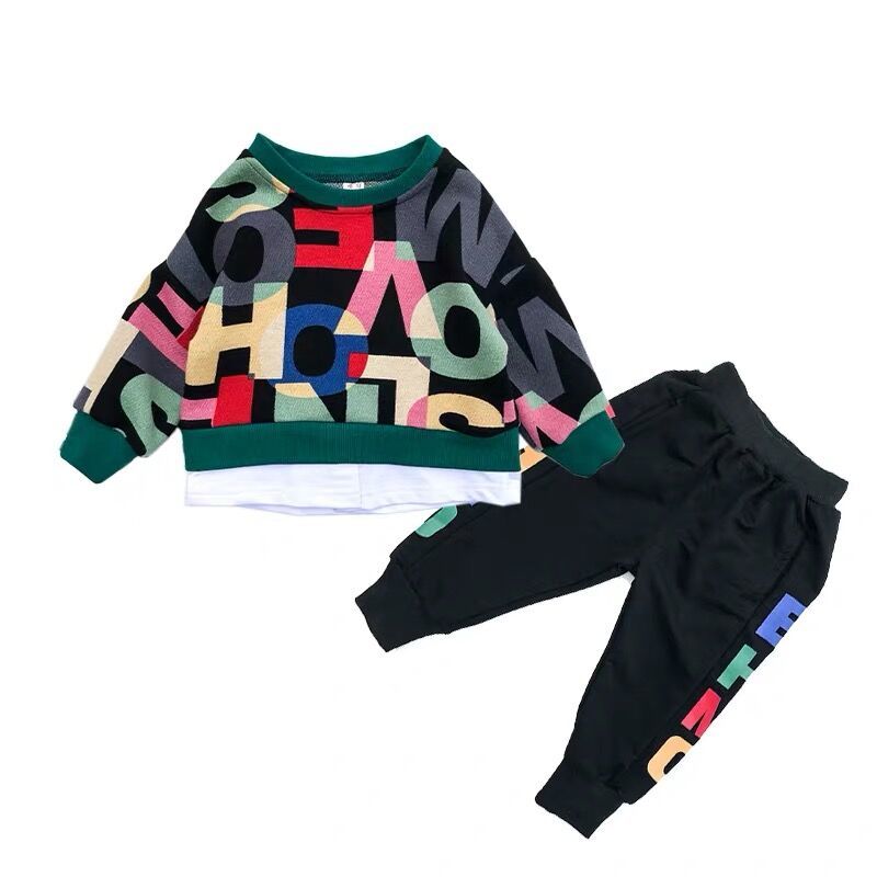 Bộ Quần Áo Thời Trang Thu Đông Năng Động Cho Bé Trai