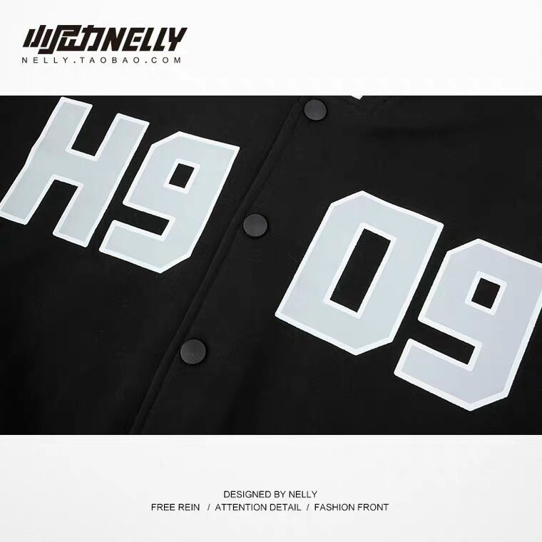 Áo khoác dù bomber bóng chày cúc bấm H9 09 thời trang phong cách Ulzzang Bavy Official