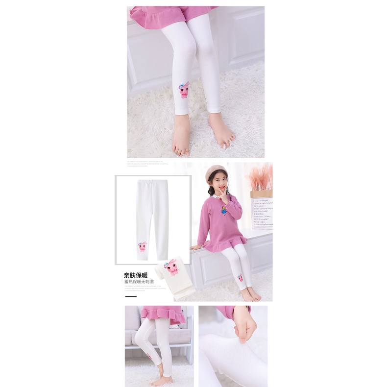 YAOEENH Quần Legging Cotton Màu Trơn Thu Đông 2021 Cho Bé Gái