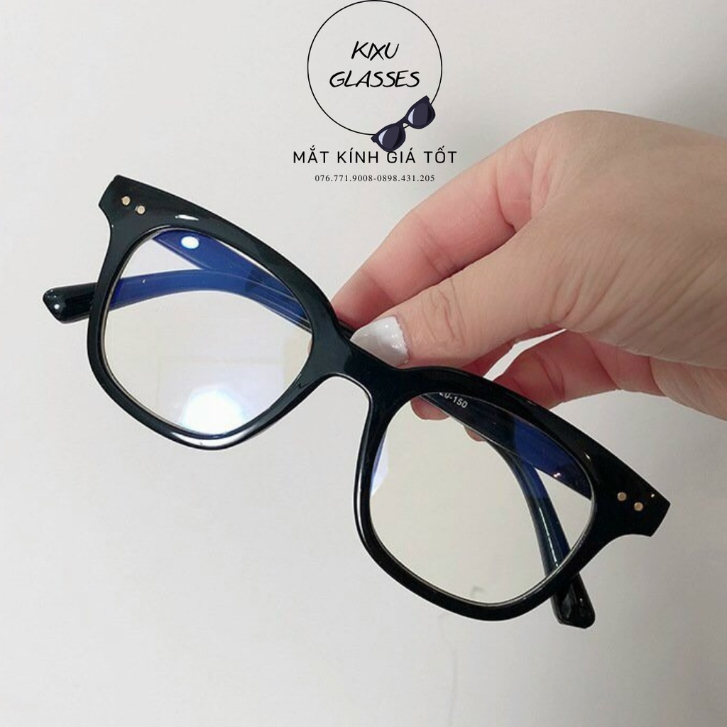 Gọng kính giả cận V vuông nam nữ thời trang Kixu.glasses