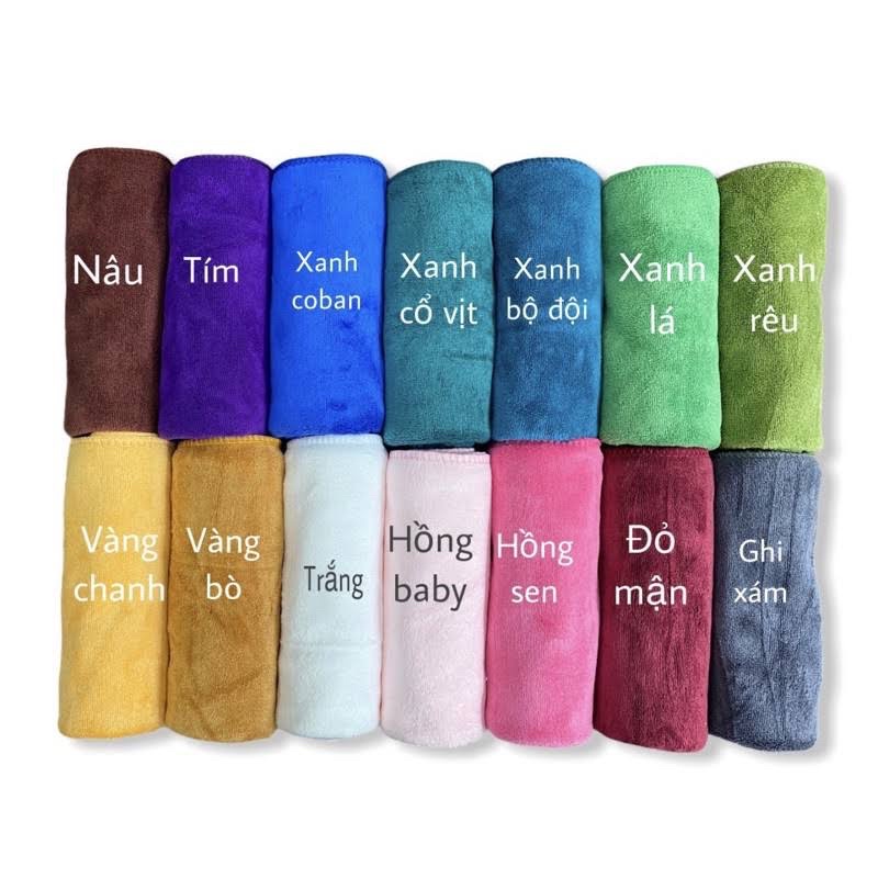 KHĂN NAIL, KHĂN LÀM MÓNG KT 30x30cm  lựa chọn màu theo bảng hình phía trên