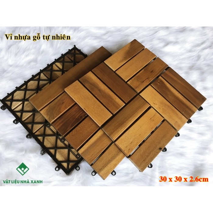 Vỉ gỗ tự nhiên 12 nan lót sàn ngoài trời giá rẻ