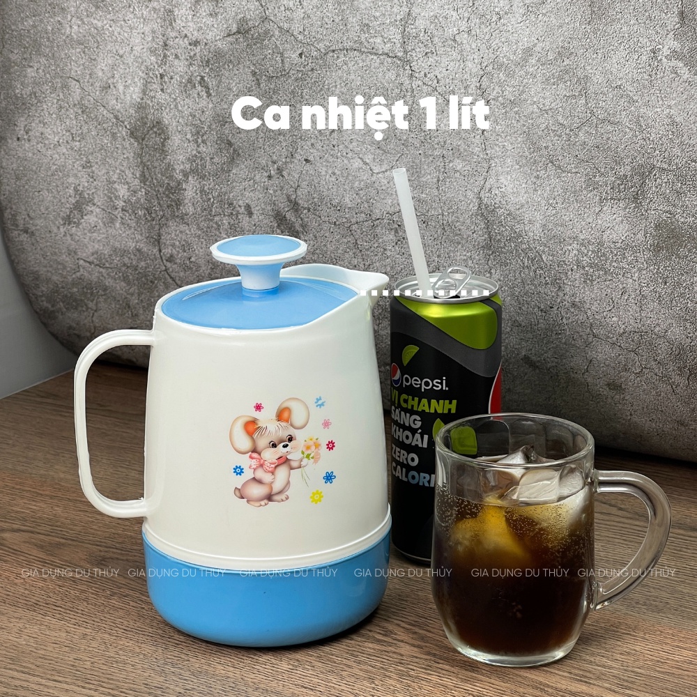 Ca giữ nhiệt dung tích 1000ml-1500ml-2000ml, ca đựng trà đá quán ăn nhựa PP chính phẩm của tổng kho gia dụng Du Thủy