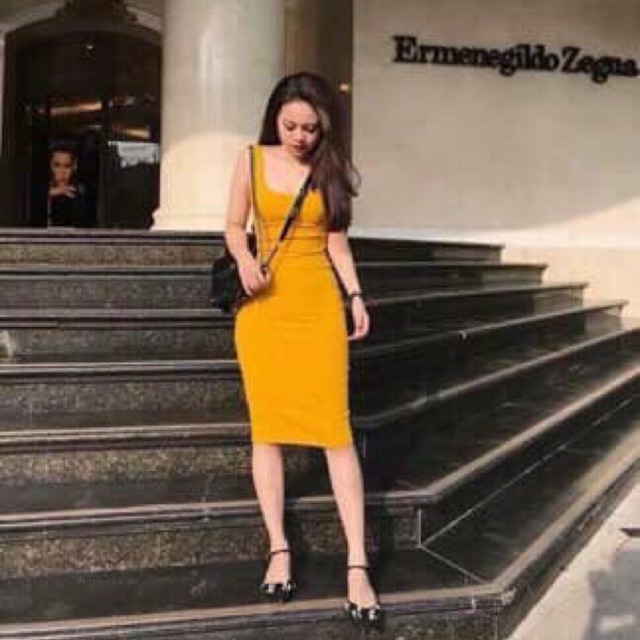 [Mã SKAMA06 giảm 8% tối đa 50K đơn 250K] Váy body zip