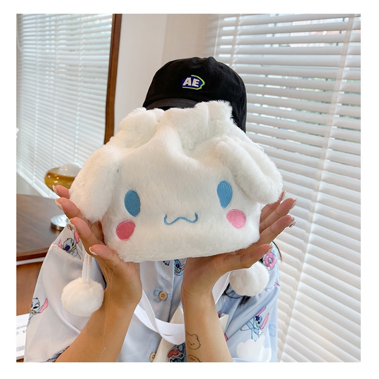 Túi Đeo Chéo Hình Hoạt Hình Melody Nhồi Bông Xinh Xắn Cho Nữ