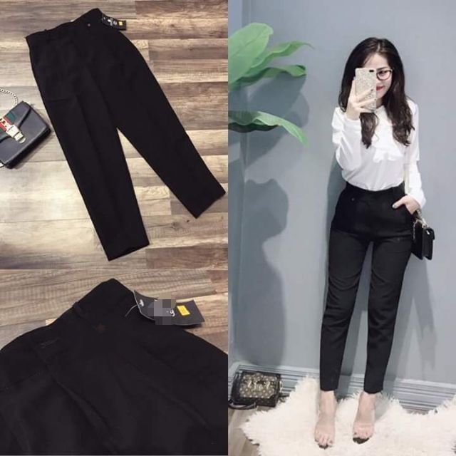 Quần Baggy ống bằng tuyết mưa vải đẹp hàng loại 1 - kèm ảnh thật