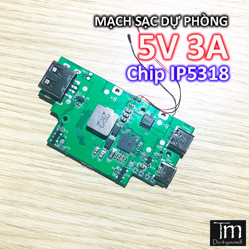 Mạch Sạc Dự Phòng IP5318 5V3A Mới