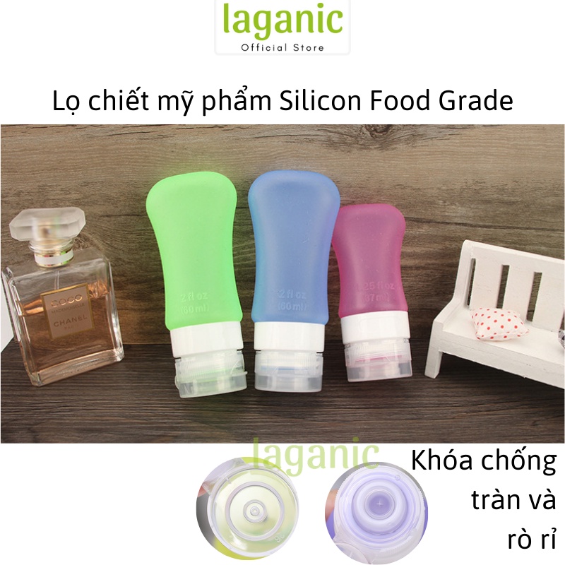 Lọ chiết mỹ phẩm dầu gội du lịch silicone 38ml, 60ml, 89ml LS589