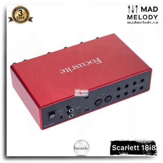 Focusrite Scarlett 18i8 USB Audio Interface (3rd Gen) [soundcard thu/kiểm âm 18i8 Gen 3, thế hệ 3, NEW & chính hãng]