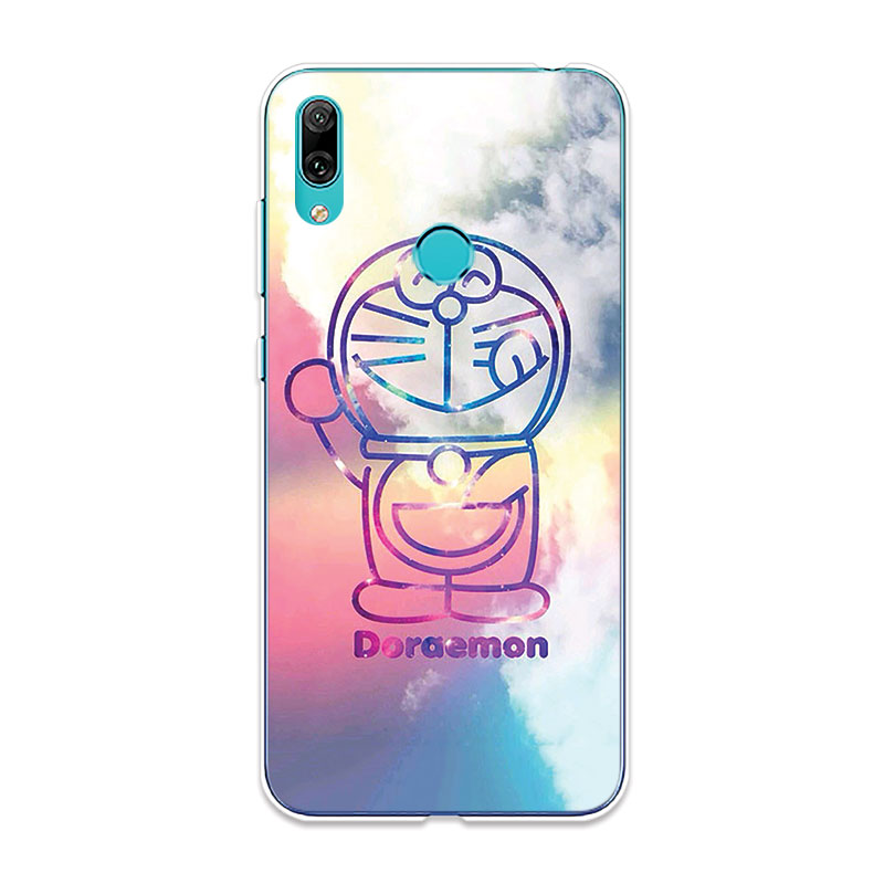 Ốp lưng TPU mềm Huawei Y7 Prime 2017 Pro 2018 2019 Doraemon hoa văn