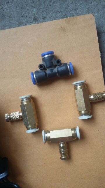 Combo bộ máy phun sương 3 bép , 1 T8, 1 trõ và 5m dây