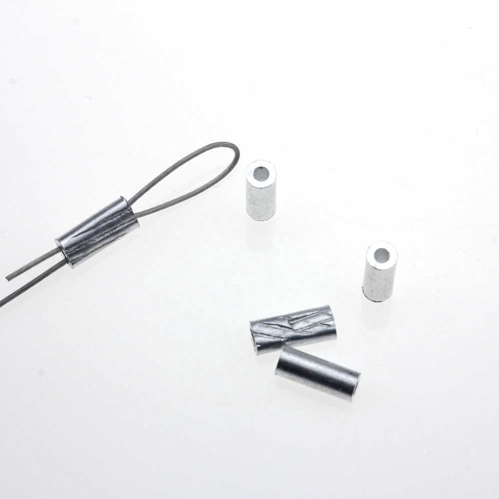 Set 100 ống nhôm nối dây câu cá chuyên dụng