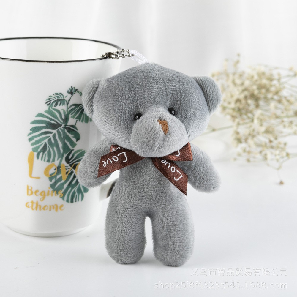 Chuyên sỉ Móc Chìa Khóa Gấu Bông TEDDY Cực Dễ Thương  11CM: - Móc chìa khóa gấu TEDDY nhồi bông