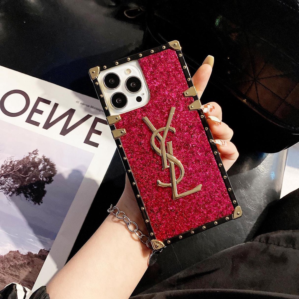 Ốp Điện Thoại Hình Vuông Lấp Lánh Thời Trang Cho Samsung Galaxy A03 A04S A13 A23 A33 A53