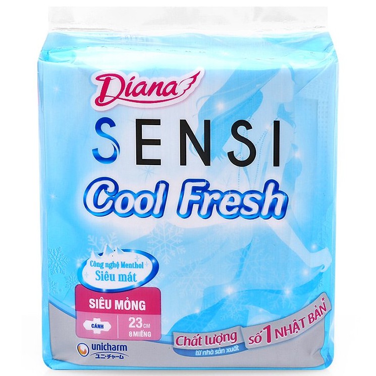 1 gói Diana Sensi Cool Fresh Mỏng Cánh hoặc hàng ngày