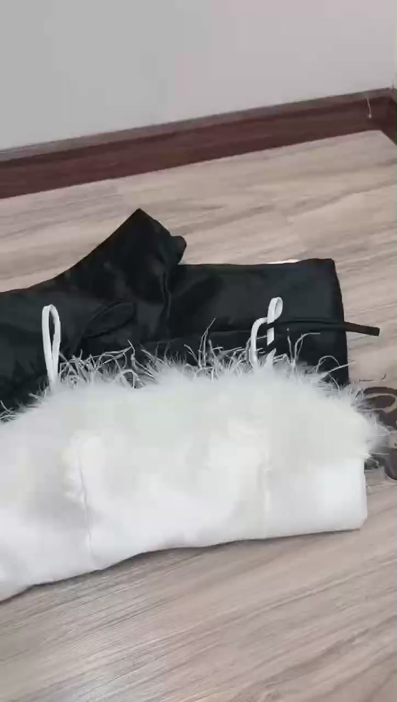 JUM ĐÙI PHỐI LÔNG  CÓ DÂY KÉO SAU LƯNG FOM RỘNG HÀNG BAO CHẤT | BigBuy360 - bigbuy360.vn