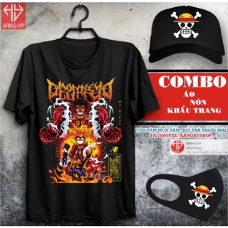 Combo Áo thun One Piece Luffy JOY BOY Gear 5  Nika Thức Tỉnh Trái Ác Quỷ Zoan Thần