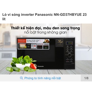 Lò vi sóng inverter Panasonic NN-GD37HBYUE 23 lít 100% new chính hãng