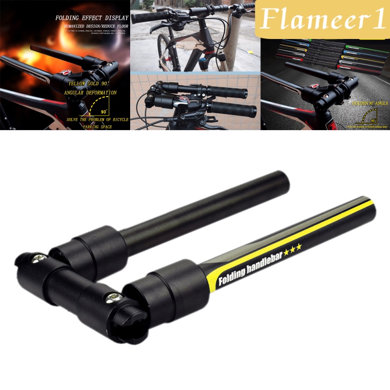 [FLAMEER1]Folding Handlebar Racing Bicycle Scooter Flat Handle Bar Part