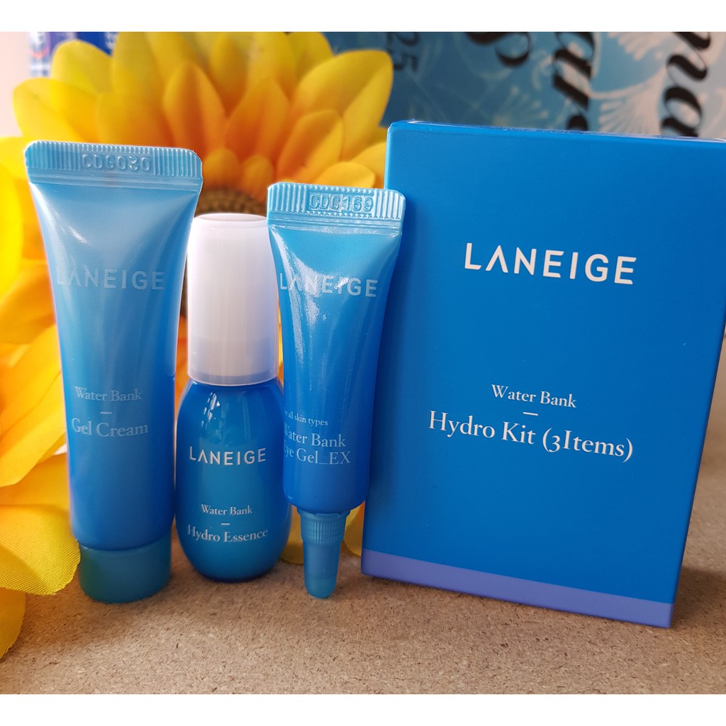 [Laneige] Water Bank Hydro Kit- bộ dưỡng da cấp ẩm 3 item