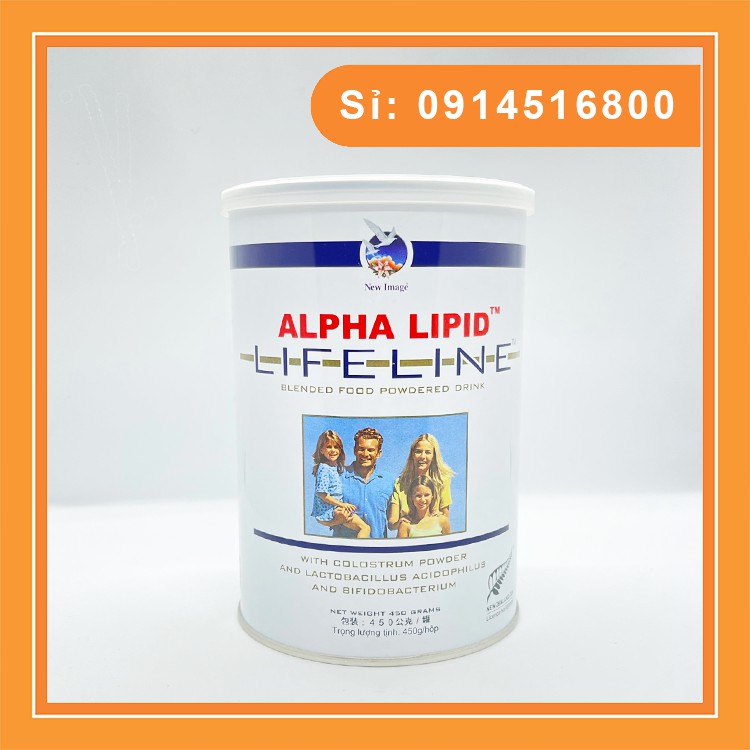 Sữa non Alpha Lipid Lifeline 450g từ New Zealand - Nguyên mã