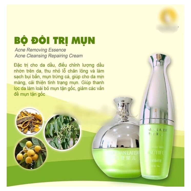 COMBO TINH CHẤT + KEM LÔ HỘI DÀNH CHO DA MỤN DIMANLAIER HỒNG KÔNG
